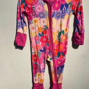 Floral Pink Kids One Piece